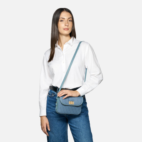 cross-body bag KLEOPY BAG WOMAN Avio/Light sky - image number 6 | GEOX