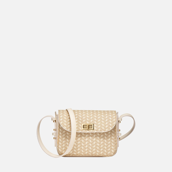 Cross-body bag KLEOPY BAG WOMAN Natural/Papyrus | GEOX
