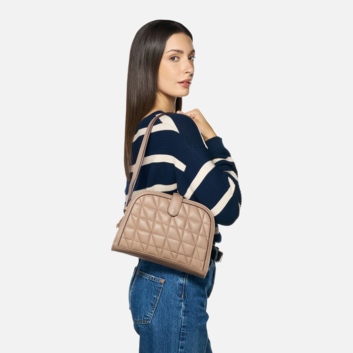 Cross-body bag VIENNIX BAG WOMAN Light Taupe | GEOX
