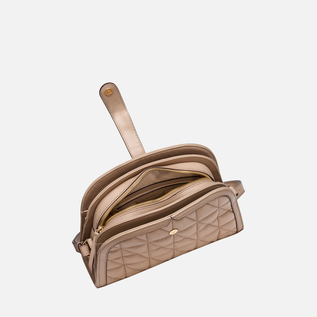 Cross-body bag VIENNIX BAG WOMAN Light Taupe - image number 3 | GEOX