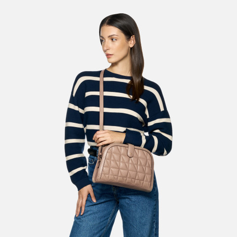 Cross-body bag VIENNIX BAG WOMAN Light Taupe - image number 6 | GEOX
