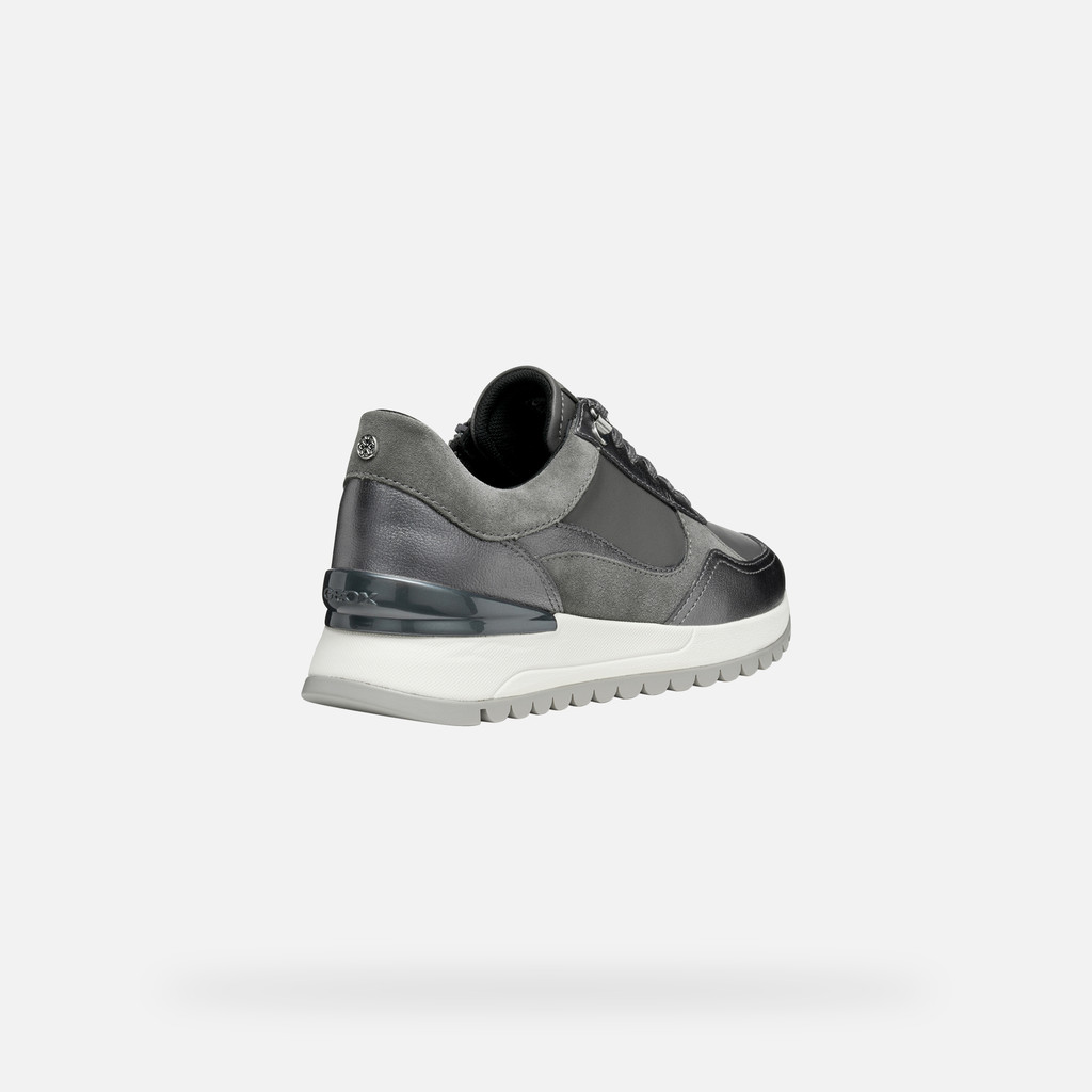 Low top sneakers DESYA WOMAN Dark Gray/Gun - image number 4 | GEOX