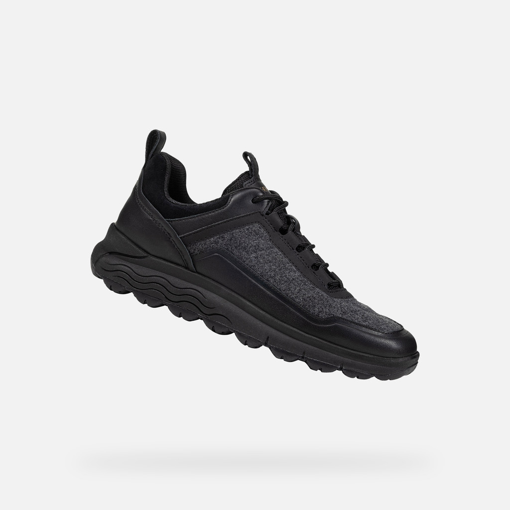 Low top sneakers SPHERICA 4X4 WOMAN Charcoal/Black - image number 0 | GEOX