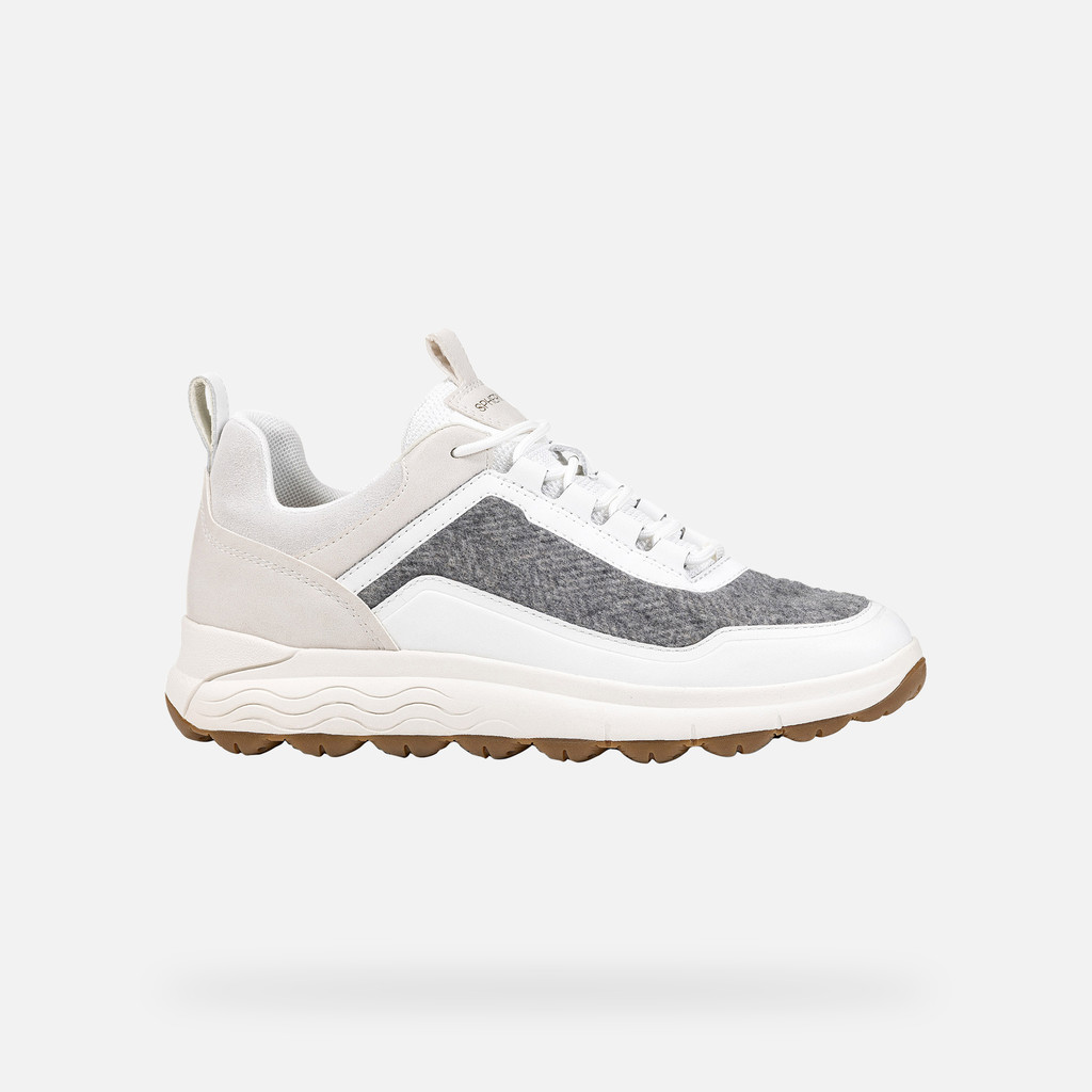 Waterproof trainers SPHERICA 4X4 WOMAN Grey/White - image number 1 | GEOX