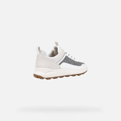 Waterproof trainers SPHERICA 4X4 WOMAN Grey/White - image number 4 | GEOX