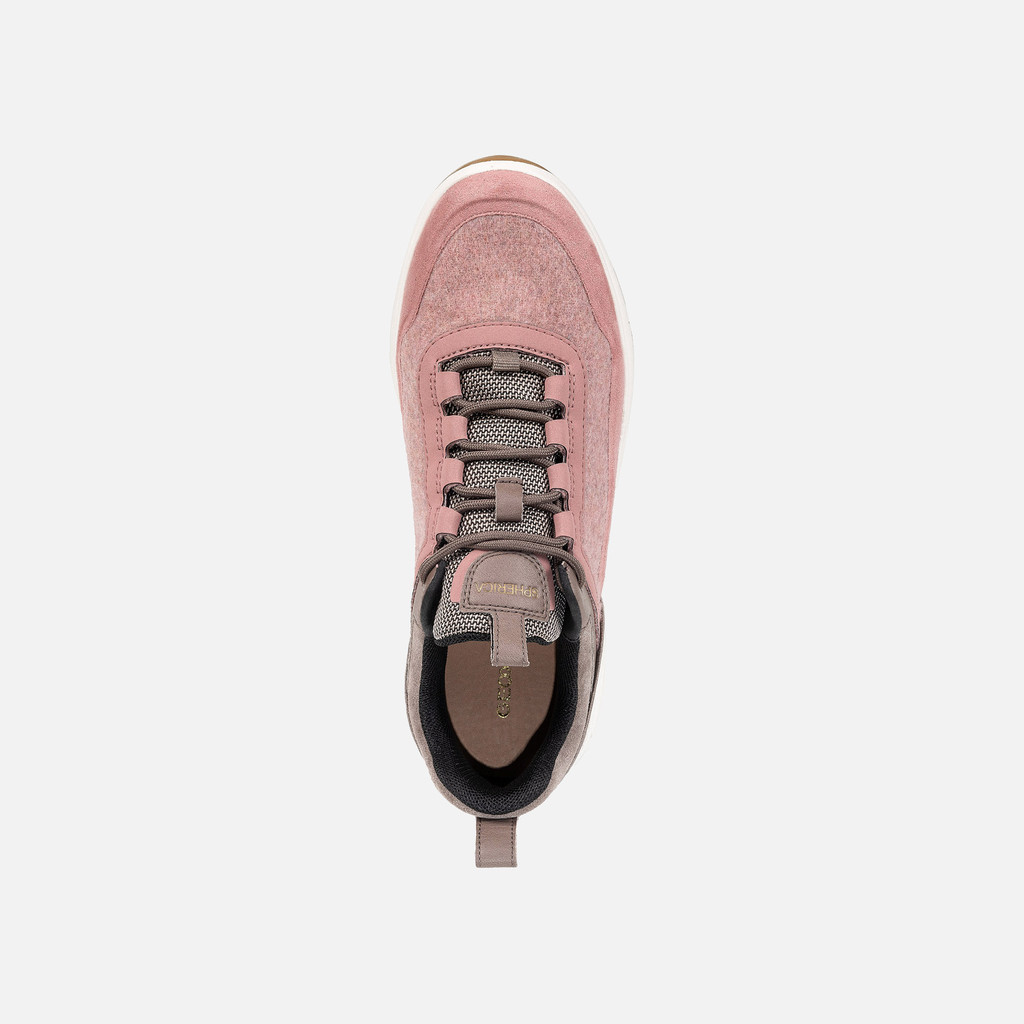 Waterproof trainers SPHERICA 4X4 WOMAN Rose Smoke - image number 5 | GEOX