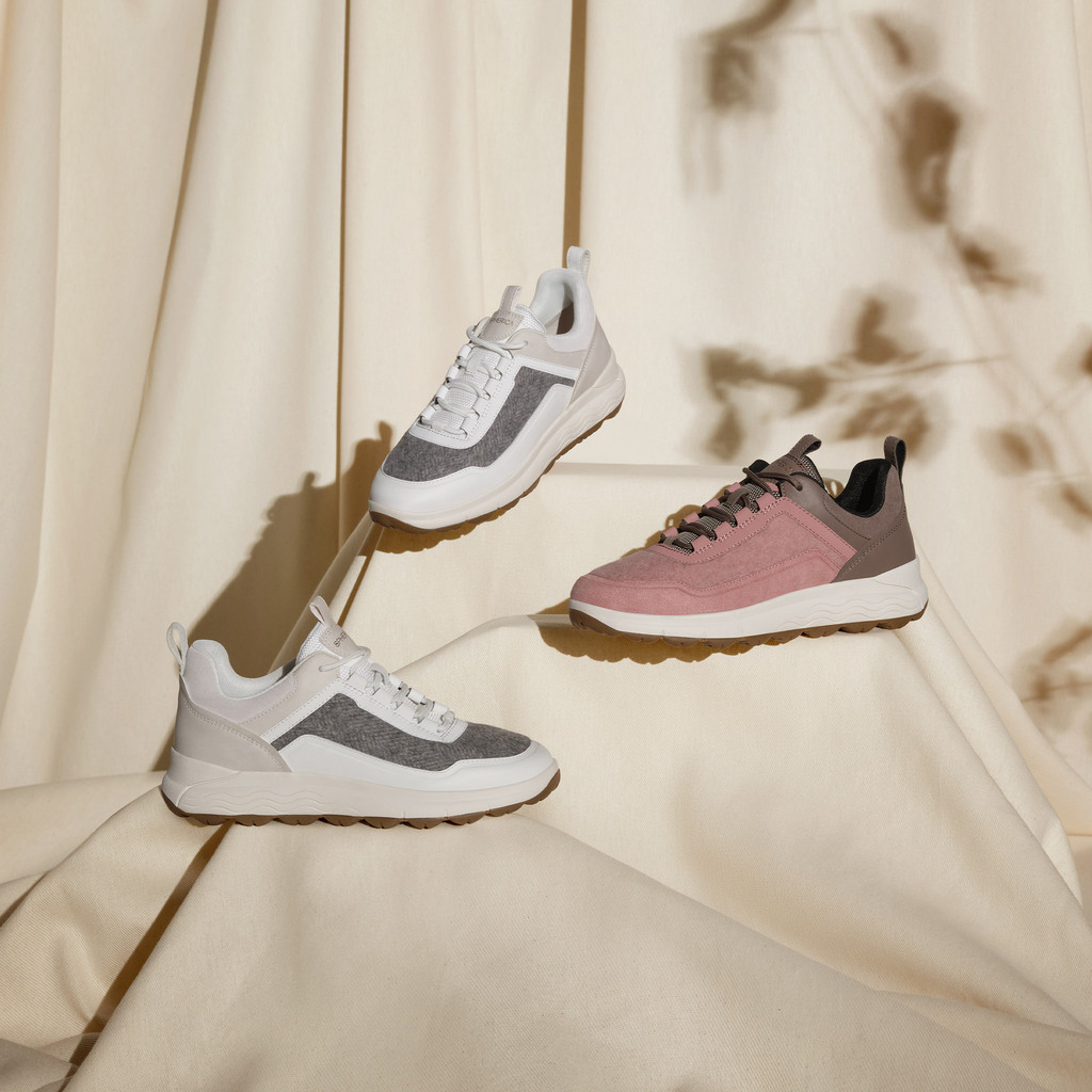 Waterproof trainers SPHERICA 4X4 WOMAN Rose Smoke - image number 7 | GEOX