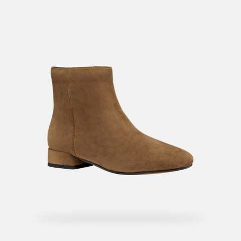 Low heel ankle boots DHYALMA WOMAN Mud - image number 2 | GEOX