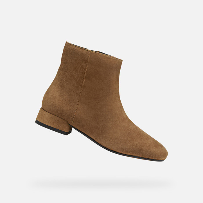 Low heel ankle boots DHYALMA WOMAN Mud | GEOX