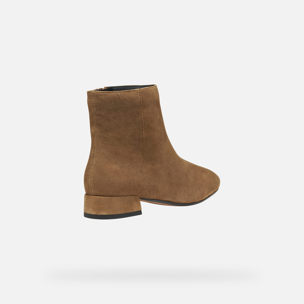 Low heel ankle boots DHYALMA WOMAN Mud - image number 4 | GEOX