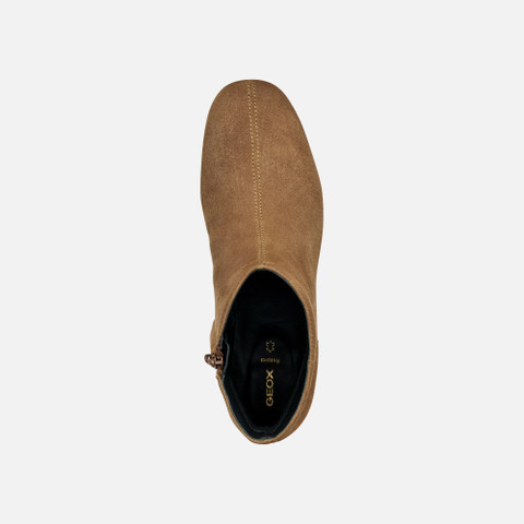 Low heel ankle boots DHYALMA WOMAN Mud - image number 5 | GEOX
