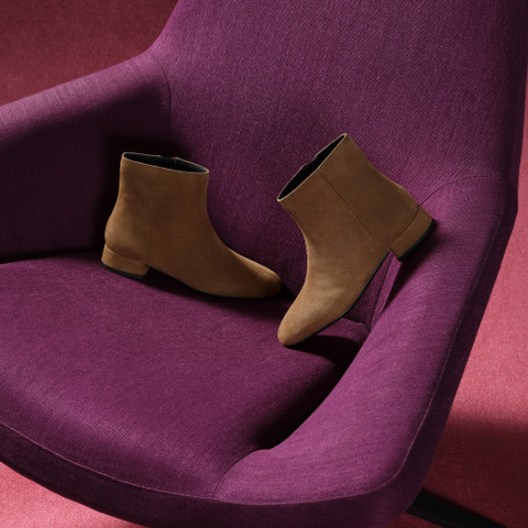 Low heel ankle boots DHYALMA WOMAN Mud - image number 7 | GEOX