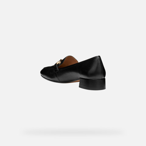 Leather loafers DHYALMA WOMAN Black - image number 3 | GEOX