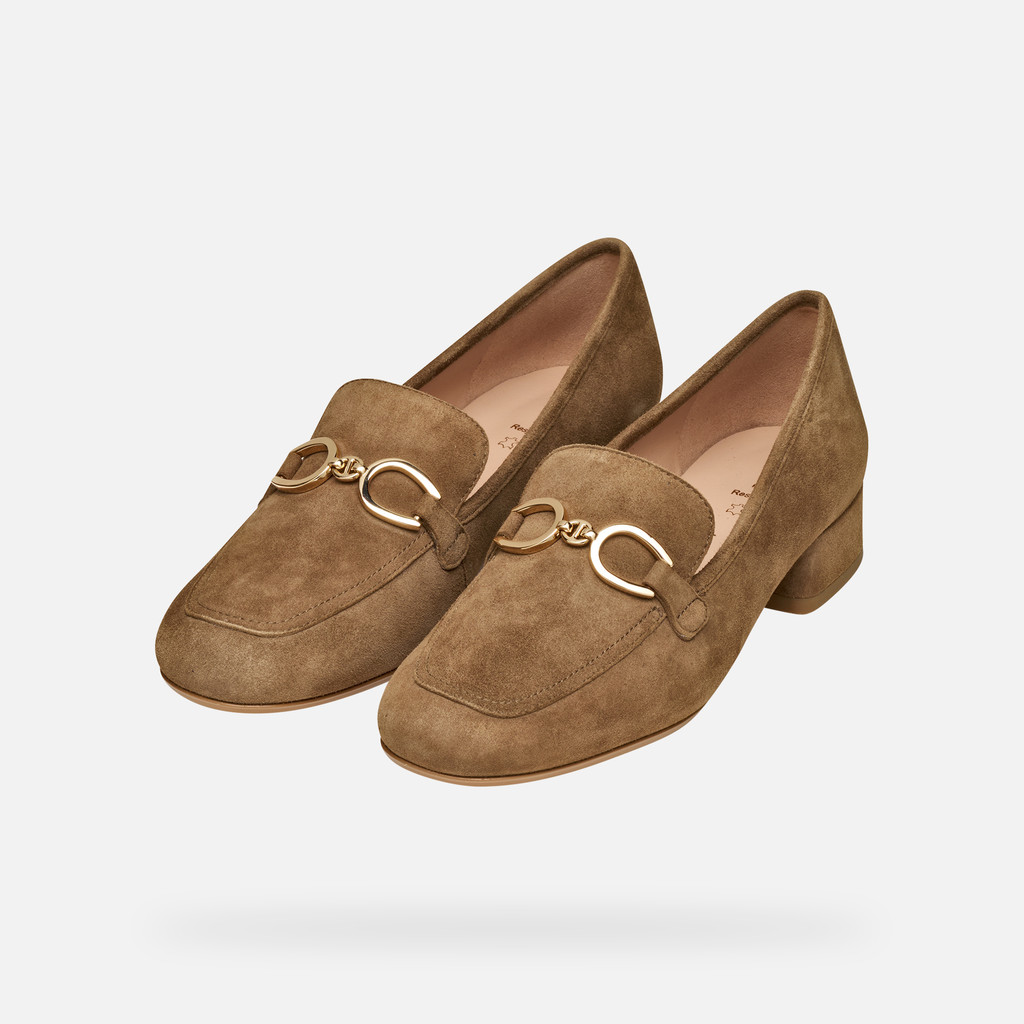 Mocassini scamosciati DHYALMA DONNA Marrone - image number 8 | GEOX