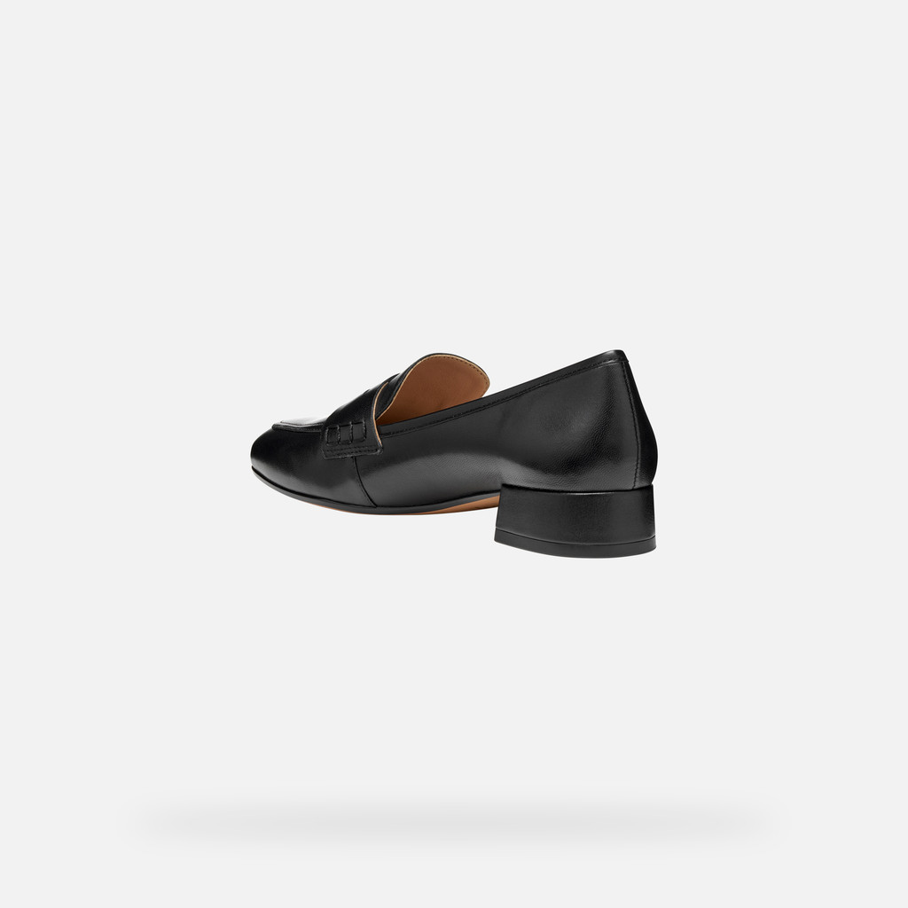 Leather loafers DHYALMA WOMAN Black - image number 3 | GEOX