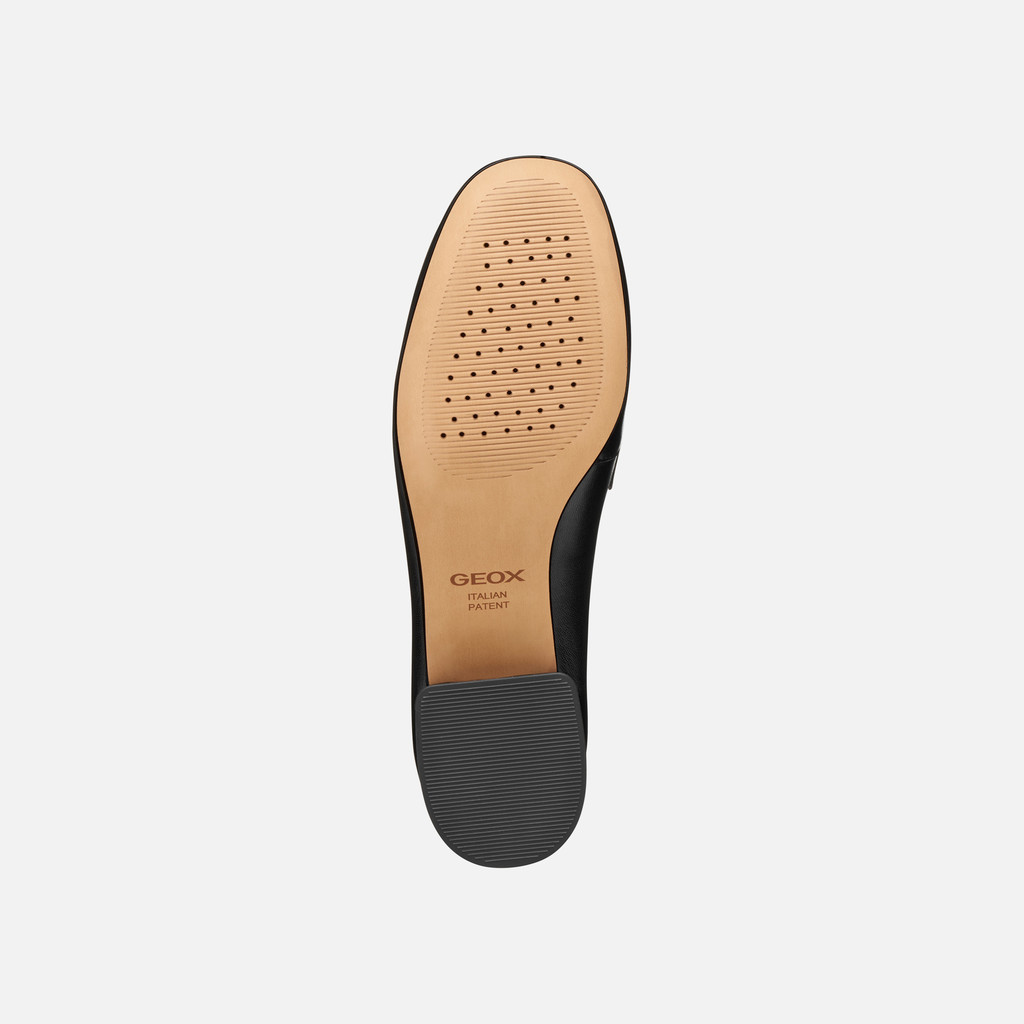 Leather loafers DHYALMA WOMAN Black - image number 6 | GEOX