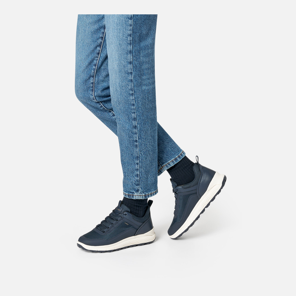 Waterproof trainers SPHERICA 4X4 ABX WOMAN Navy - image number 2 | GEOX
