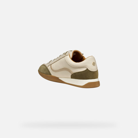 Low top sneakers MARYEMY WOMAN Papyrus/Musk - image number 3 | GEOX