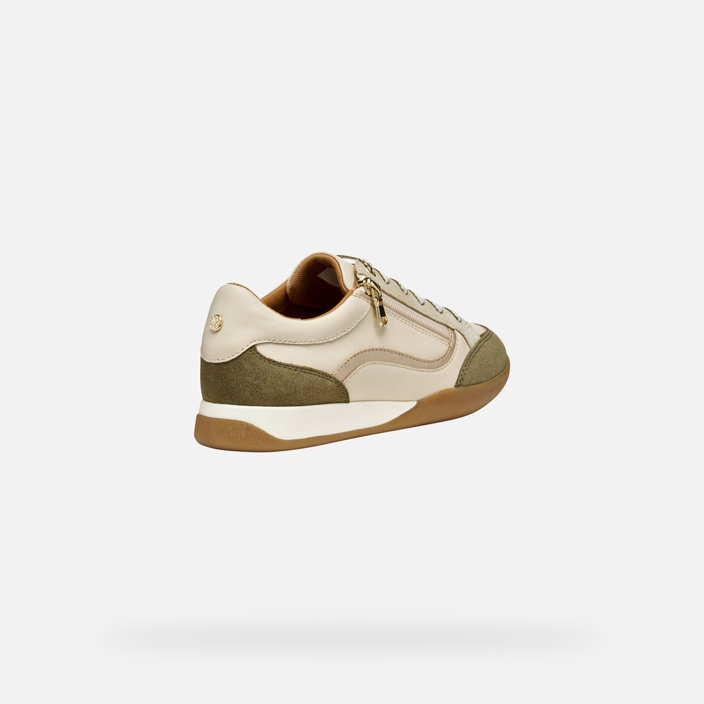 Low top sneakers MARYEMY WOMAN Papyrus/Musk - image number 4 | GEOX