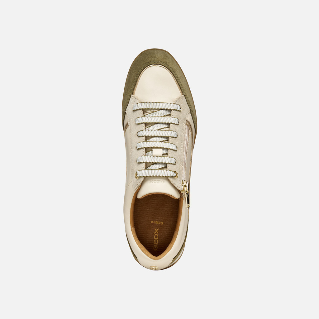 Low top sneakers MARYEMY WOMAN Papyrus/Musk - image number 5 | GEOX