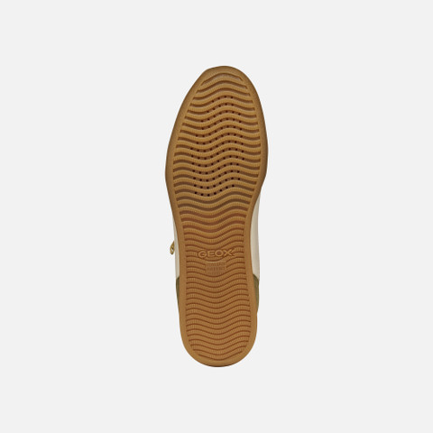 Low top sneakers MARYEMY WOMAN Papyrus/Musk - image number 6 | GEOX