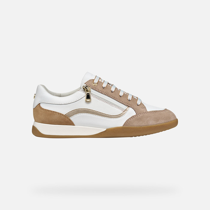 Low top sneakers MARYEMY WOMAN White/Antique Rose - image number 1 | GEOX