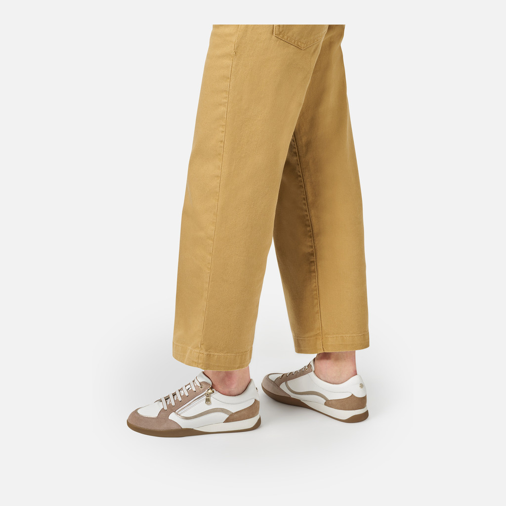 Zipped shoes MARYEMY WOMAN White/Antique Rose - image number 2 | GEOX