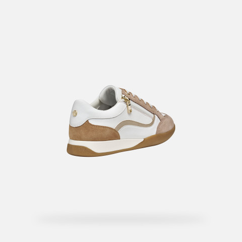 Low top sneakers MARYEMY WOMAN White/Antique Rose - image number 4 | GEOX