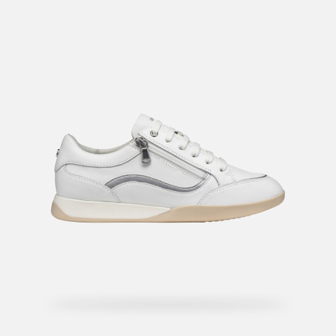 Low top sneakers MARYEMY WOMAN White/Silver - image number 1 | GEOX