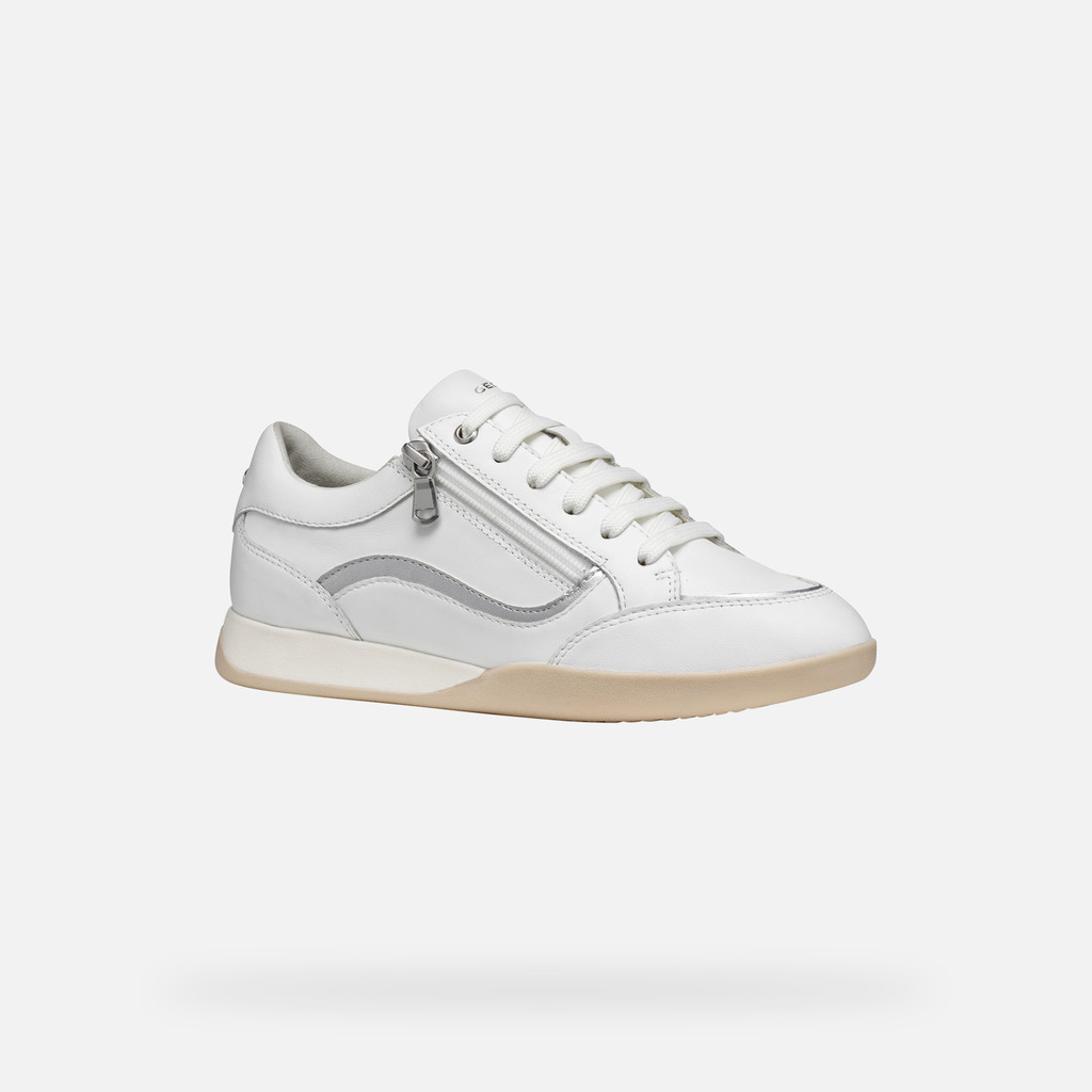 Low top sneakers MARYEMY WOMAN White/Silver - image number 2 | GEOX