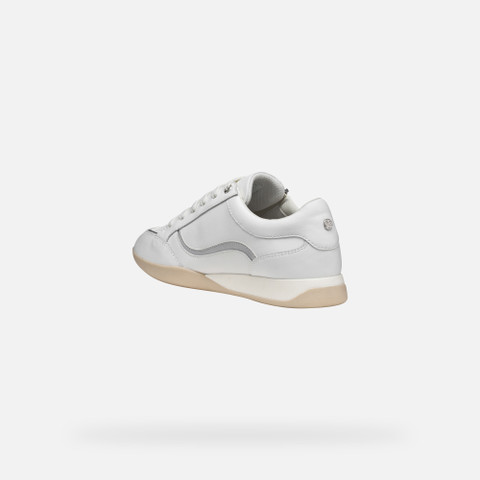 Low top sneakers MARYEMY WOMAN White/Silver - image number 3 | GEOX