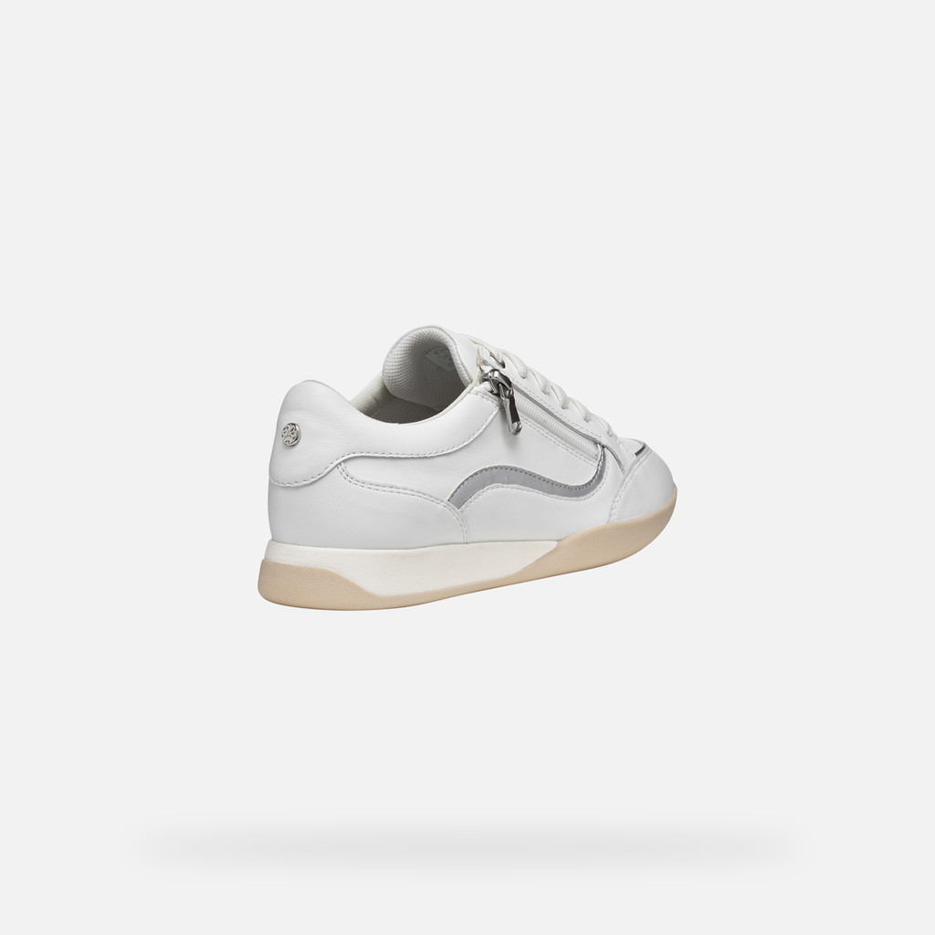 Low top sneakers MARYEMY WOMAN White/Silver - image number 4 | GEOX