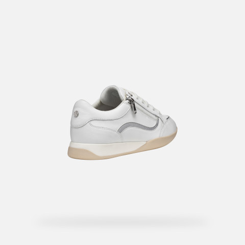 Low top sneakers MARYEMY WOMAN White/Silver - image number 4 | GEOX