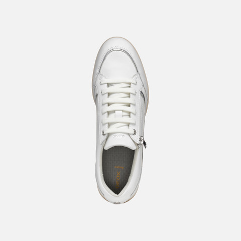 Low top sneakers MARYEMY WOMAN White/Silver - image number 5 | GEOX