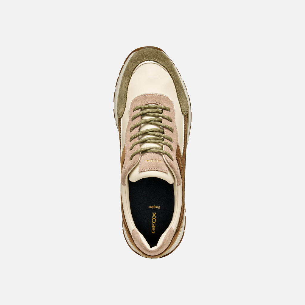 Waterproof trainers DESYA ABX WOMAN Papyrus/Musk - image number 5 | GEOX