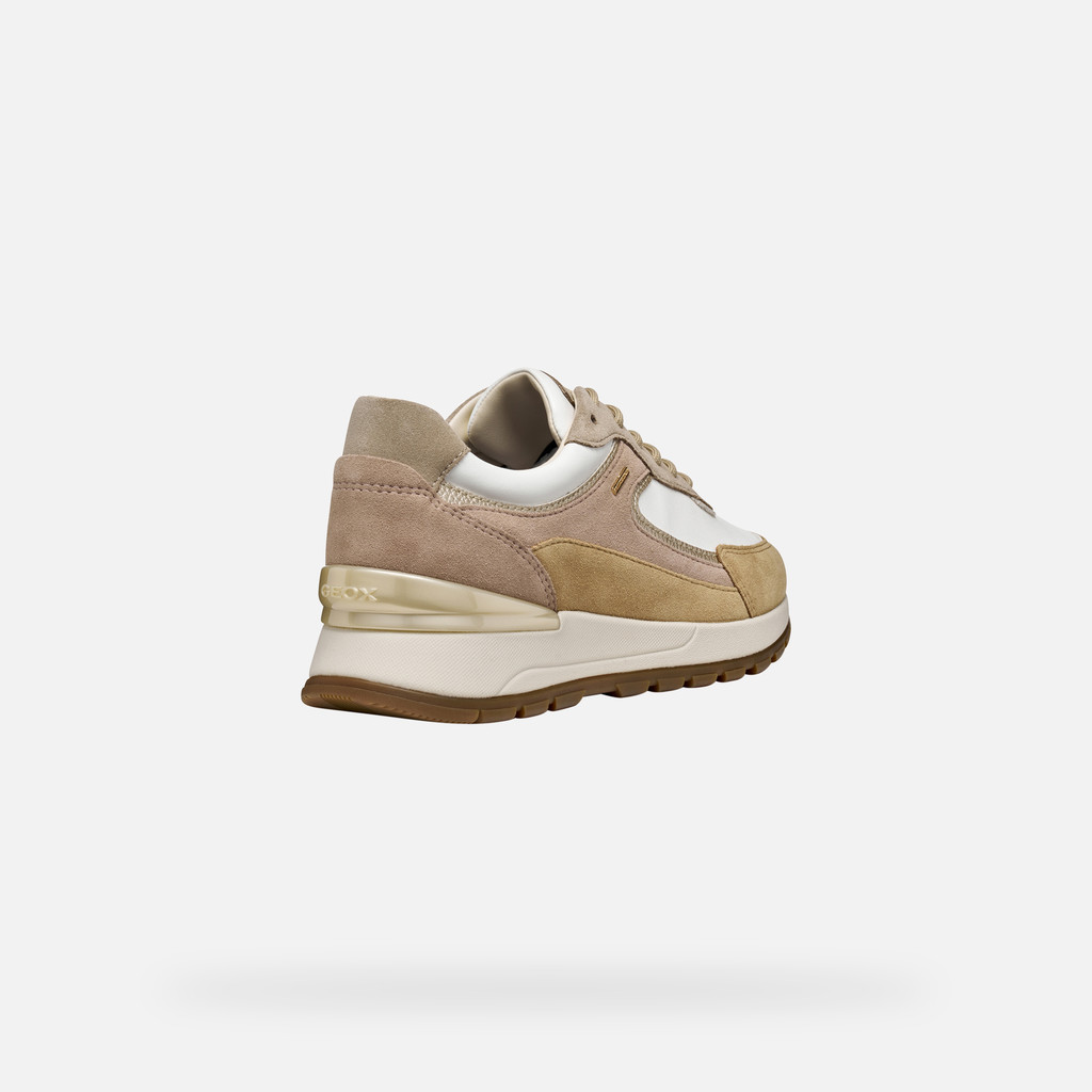 Waterproof trainers DESYA ABX WOMAN White/Powder - image number 4 | GEOX