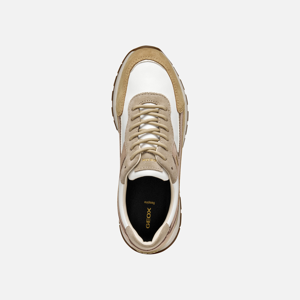 Waterproof trainers DESYA ABX WOMAN White/Powder - image number 5 | GEOX