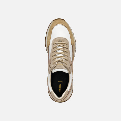 Waterproof trainers DESYA ABX WOMAN White/Powder - image number 5 | GEOX
