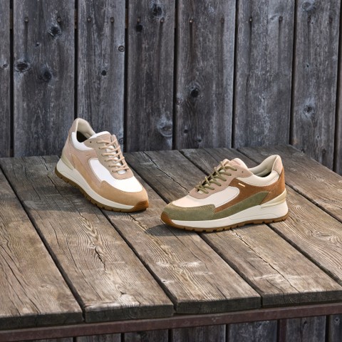 Waterproof trainers DESYA ABX WOMAN White/Powder - image number 7 | GEOX