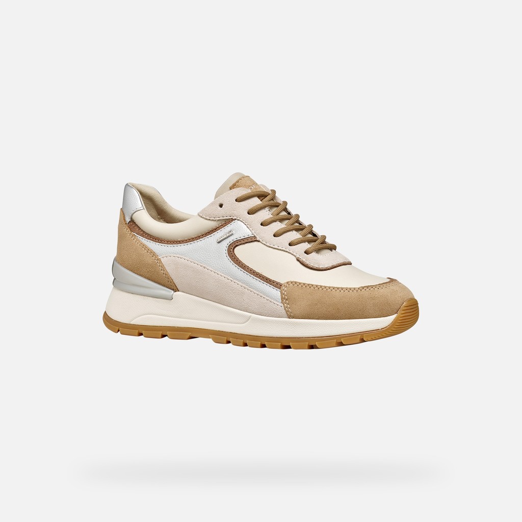 Sneakers impermeabili DESYA ABX DONNA Bianco latte/Beige chiaro - image number 2 | GEOX