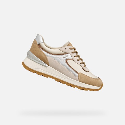Sneakers impermeabili DESYA ABX DONNA Bianco latte/Beige chiaro | GEOX