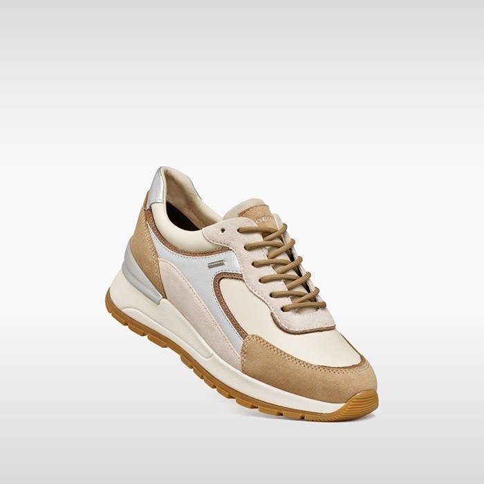 Sneakers impermeabili DESYA ABX DONNA Bianco latte/Beige chiaro | GEOX