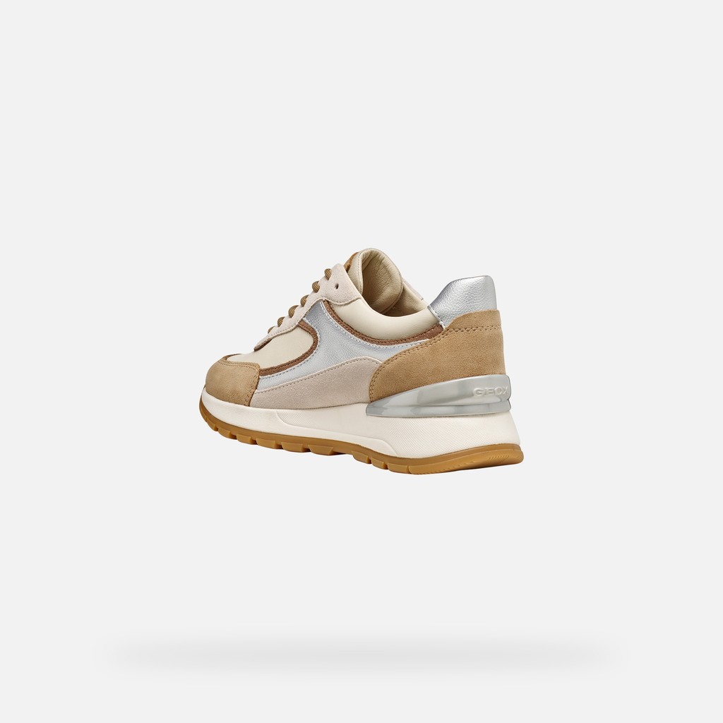 Sneakers impermeabili DESYA ABX DONNA Bianco latte/Beige chiaro - image number 3 | GEOX