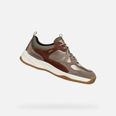 Waterproof trainers BERINIKE ABX WOMAN Taupe - image number 0 | GEOX