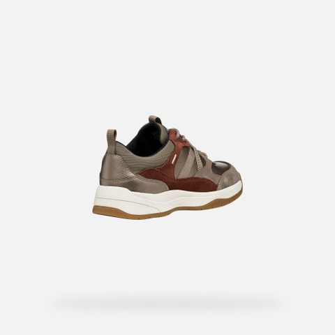 Waterproof trainers BERINIKE ABX WOMAN Taupe - image number 4 | GEOX