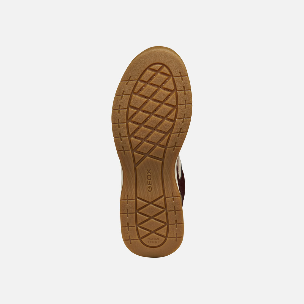 Waterproof trainers BERINIKE ABX WOMAN Papyrus/Wine - image number 6 | GEOX