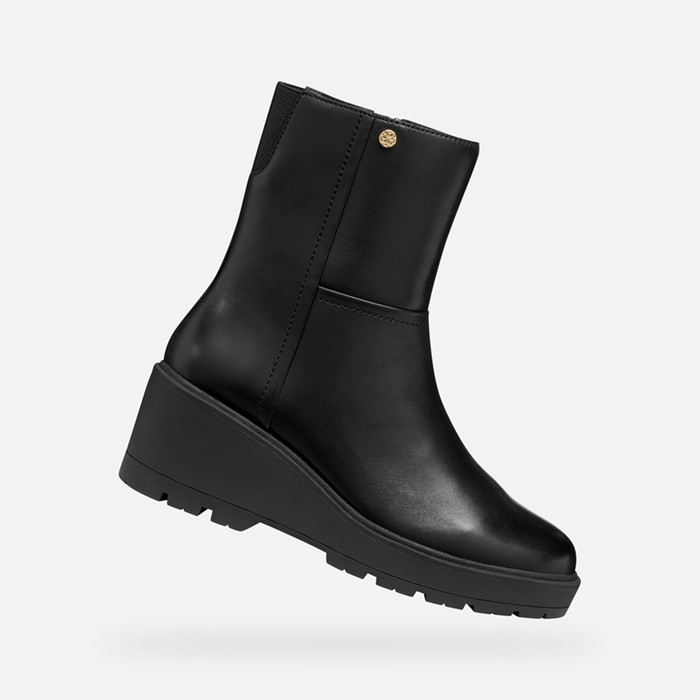 Stiefeletten mit Keilabsatz MIEREILLE DAME Schwarz | GEOX