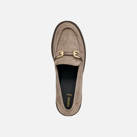 Wedge loafers MIEREILLE WOMAN Taupe - image number 5 | GEOX
