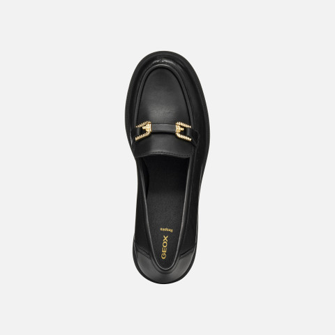 Wedge loafers MIEREILLE WOMAN Black - image number 5 | GEOX
