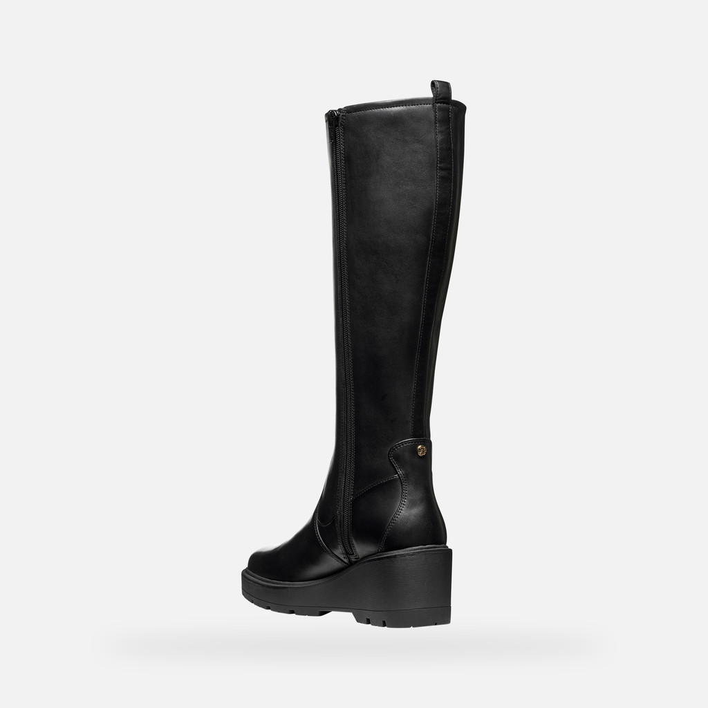 Bottes à semelle compensée MIEREILLE FEMME Noir - image number 3 | GEOX